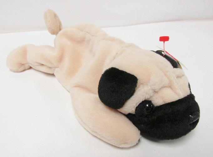 Pugsly the Pug dog - Beanie Baby 5th Gen Swing Tag
